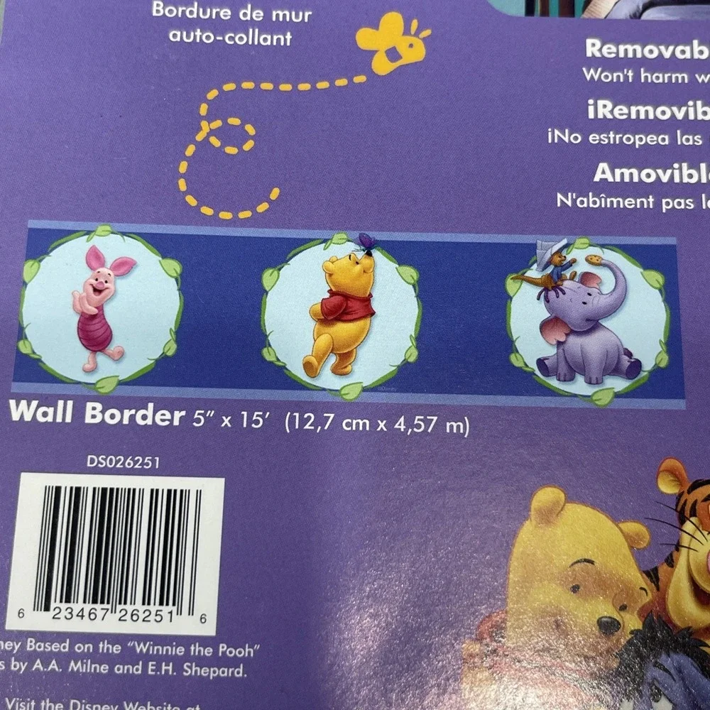 Winnie the Pooh Removable Wall Border Peel Stick 5